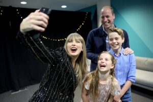 Taylor Swift takes selfie with Prince William and his children at Eras 