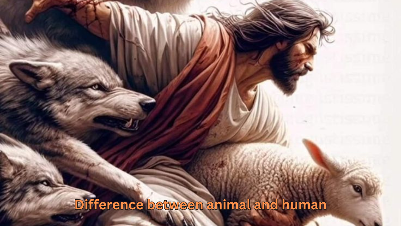 difference between animal and human